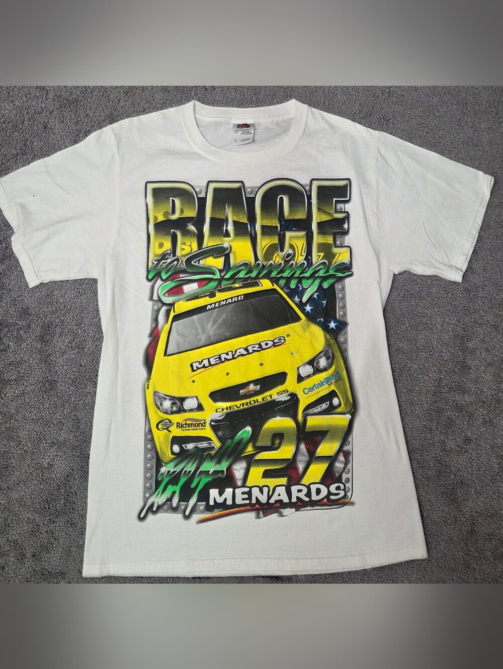 Fruit of the Loom Paul Menards Racecar Graphic
